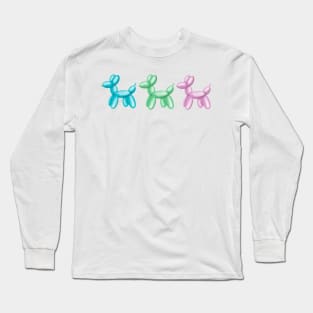 A trio of balloon dogs Long Sleeve T-Shirt